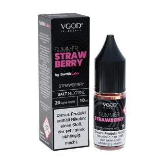 VGOD Nikotinsalz Liquid 10ml - Summer Strawberry