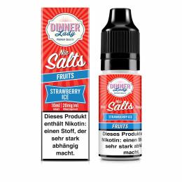 Dinner Lady Nikotinsalz - Strawberry Ice 10ml