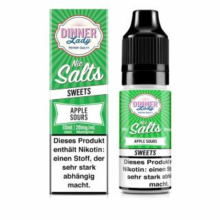 Dinner Lady Nikotinsalz - Apple Sours 10ml