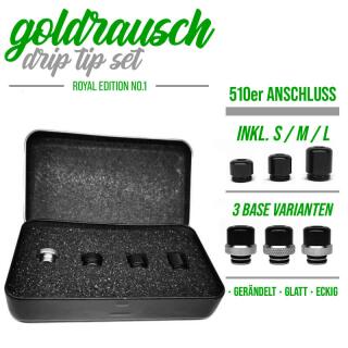 Goldrausch Royal Edition No. 2 Drip Tip Set - 510er Mundstück