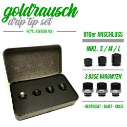 Goldrausch Royal Edition No. 1 Drip Tip Set - 810er Mundst&uuml;ck