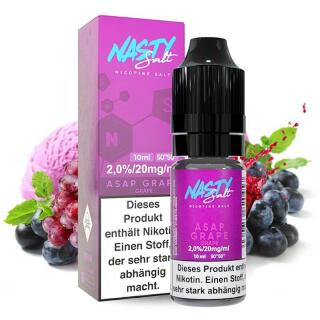 Nasty Juice Nikotinsalz - Asap Grape Salt 10ml 20mg/ml