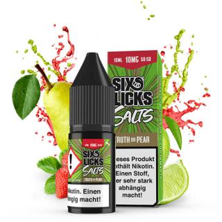 Six Licks Nikotinsalz - Truth or Pear 10ml 10mg/ml