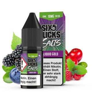 Six Licks Nikotinsalz - Liquid Gold 10ml