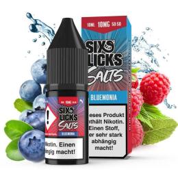 Six Licks Nikotinsalz - Bluemonia 10ml