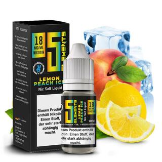 5 Elements Nikotinsalz - Lemon Peach Ice 18mg/ml 10ml