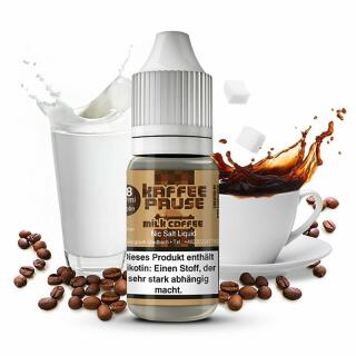 Kaffeepause 10ml Nikotinsalz Liquid - Milk Coffee