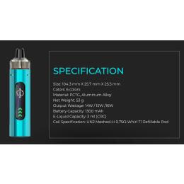 Uwell Whirl T1 Pod Kit  - 3 ml 1300 mAh Podsystem