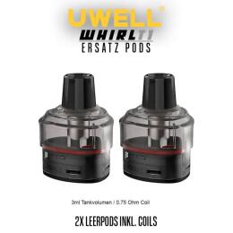 Uwell Whirl T1 Pods - 3ml 0,75 Ohm Ersatzpods