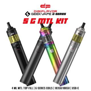 Digiflavor S G MTL Kit - 4ml 18650/18350 Tube Set