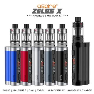 Aspire Zelos X Kit - 80W 18650 Nautilus 3 Set