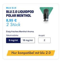 Blu 2.0 Liquid Pods - Polar Menthol