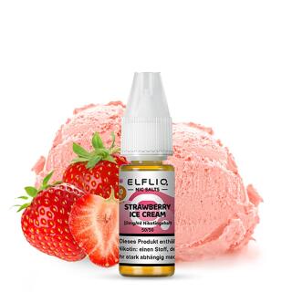 Elfliq by Elfbar Nikotinsalz 10ml Liquid - Strawberry Ice Cream