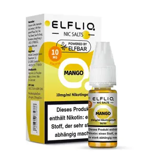 Elfliq by Elfbar Nikotinsalz 10ml Liquid - Mango 10mg/ml