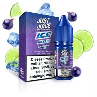 Just Juice Nikotinsalz - Blackcurrant & Lime Ice 10ml