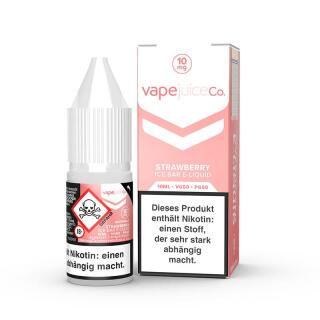 Vape Juice Ice Bar Nikotinsalz Liquid 10ml - Sweet Strawberry