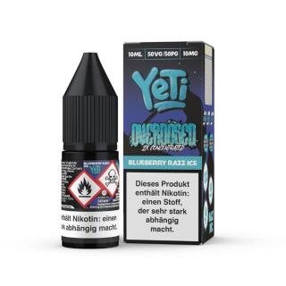 Yeti Overdosed Nic Salt - Blueberry Razz Ice