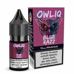 OWLIQ Nikotinsalz 10ml - Blueberry Razz