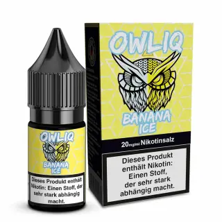 OWLIQ Nikotinsalz 10ml - Banana Ice 20mg/ml