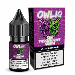 OWLIQ Nikotinsalz 10ml - Kiwi Passionsfuit Guave 20mg/ml