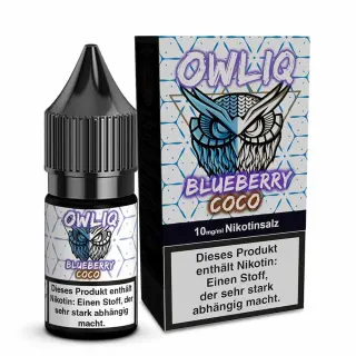 OWLIQ Nikotinsalz 10ml - Blueberry Coco
