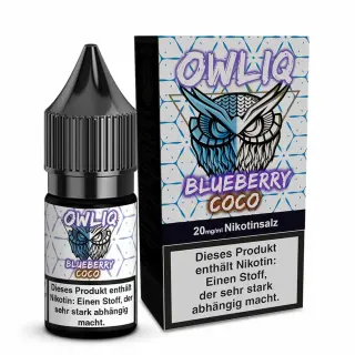 OWLIQ Nikotinsalz 10ml - Blueberry Coco 20mg/ml