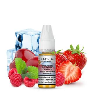 Elfliq by Elfbar Nikotinsalz 10ml Liquid - Strawberry Raspberry Cherry Ice