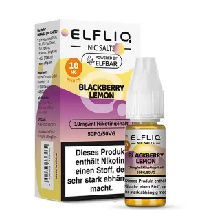 Elfliq by Elfbar Nikotinsalz 10ml Liquid - Blackberry Lemon 10mg/ml