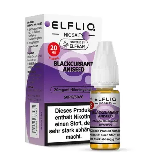 Elfliq by Elfbar Nikotinsalz 10ml Liquid - Blackcurrant Aniseed 20mg/ml