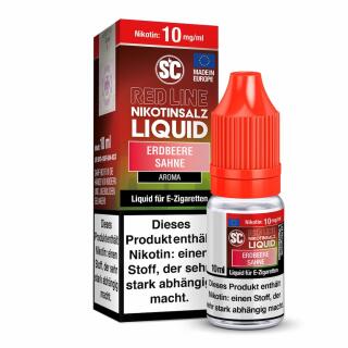 SC Red Line 10ml Nikotinsalz - Erdbeere Sahne 10mg/ml
