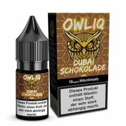 OWLIQ Nikotinsalz 10ml - Dubai Schokolade