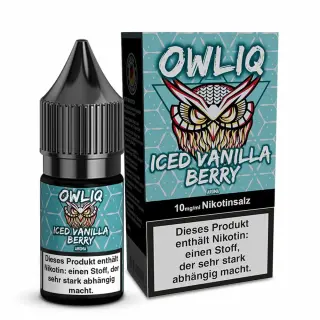 OWLIQ Nikotinsalz 10ml - Iced Vanilla Berry