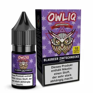 OWLIQ Nikotinsalz 10ml - Blaubeer Zimtschnecke