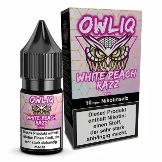 OWLIQ Nikotinsalz 10ml - White Peach Razz 10mg/ml