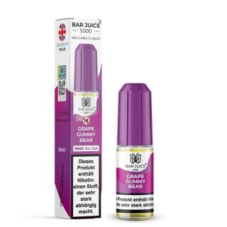 Bar Juice 5000 Nikotinsalz Liquid 10ml - Grape Gummy Bear