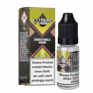 Extreme Flavours Hybrid 10ml Liquid - Erdbeer Vanille Banane 20mg/ml