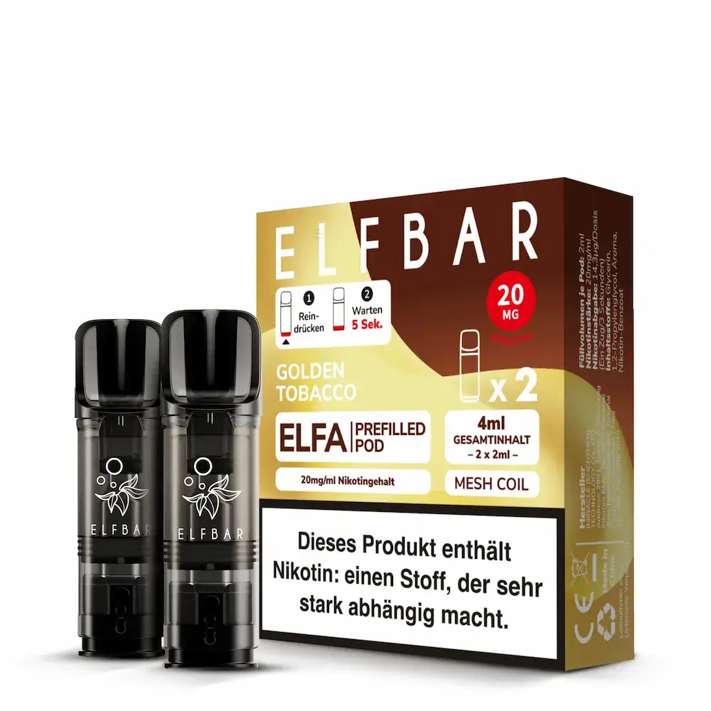 Elf Bar Elfa Pods - Golden Tobacco online