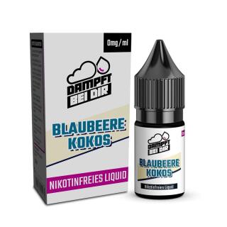 dampftbeidir 10ml Nikotinsalz Liquid - Blaubeere Kokos 0mg/ml