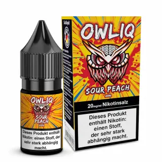OWLIQ Nikotinsalz 10ml - Sour Peach 20mg/ml