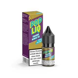 PopLiq Nikotinsalz 10ml - Traube Minze V2 10mg/ml