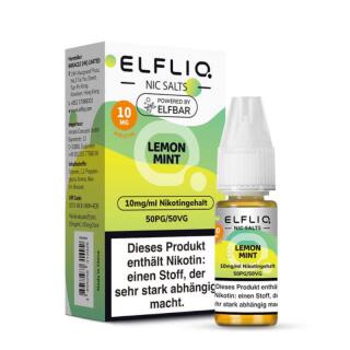 Elfliq by Elfbar Nikotinsalz 10ml Liquid - Lemon Mint 10mg/ml