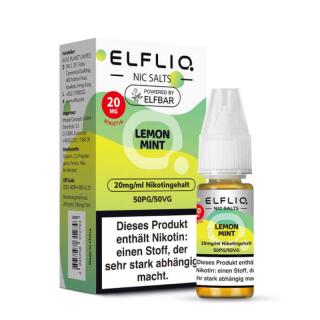 Elfliq by Elfbar Nikotinsalz 10ml Liquid - Lemon Mint 20mg/ml