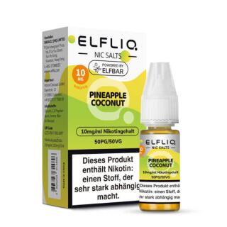 Elfliq by Elfbar Nikotinsalz 10ml Liquid - Pineapple Coconut 10mg/ml