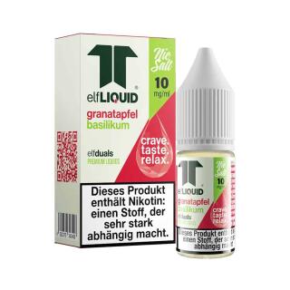 Elf Liquid Nikotinsalz 10ml - Granatapfel Basilikum 10mg/ml