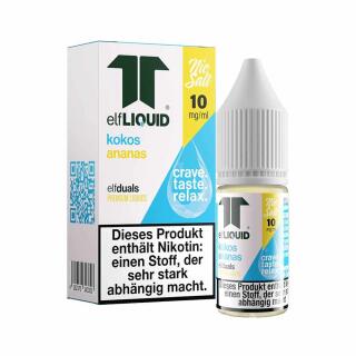 Elf Liquid Nikotinsalz 10ml - Kokos Ananas 10mg/ml