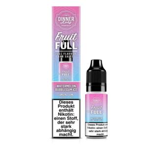 Dinner Lady Nikotinsalz Fruit Full - Watermelon Bubblegum Ice 10ml