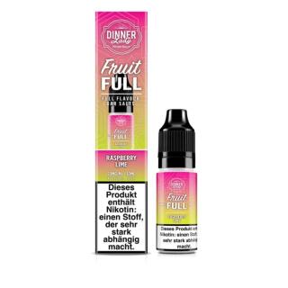 Dinner Lady Nikotinsalz Fruit Full - Raspberry Lime 10ml 10mg/ml