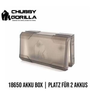 Chubby Gorilla Akku Box - 2x18650 Case Schwarz