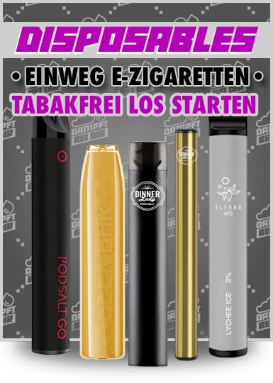 Einweg E-Zigaretten im E-Shisha Style